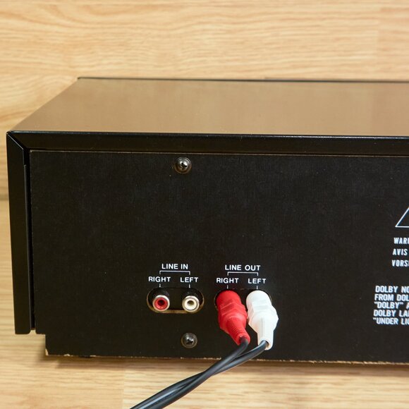 Akai HX-A301W Stereo Double Cassette Deck/ Vintage/ Tested/ Japan - Picture 8 of 9